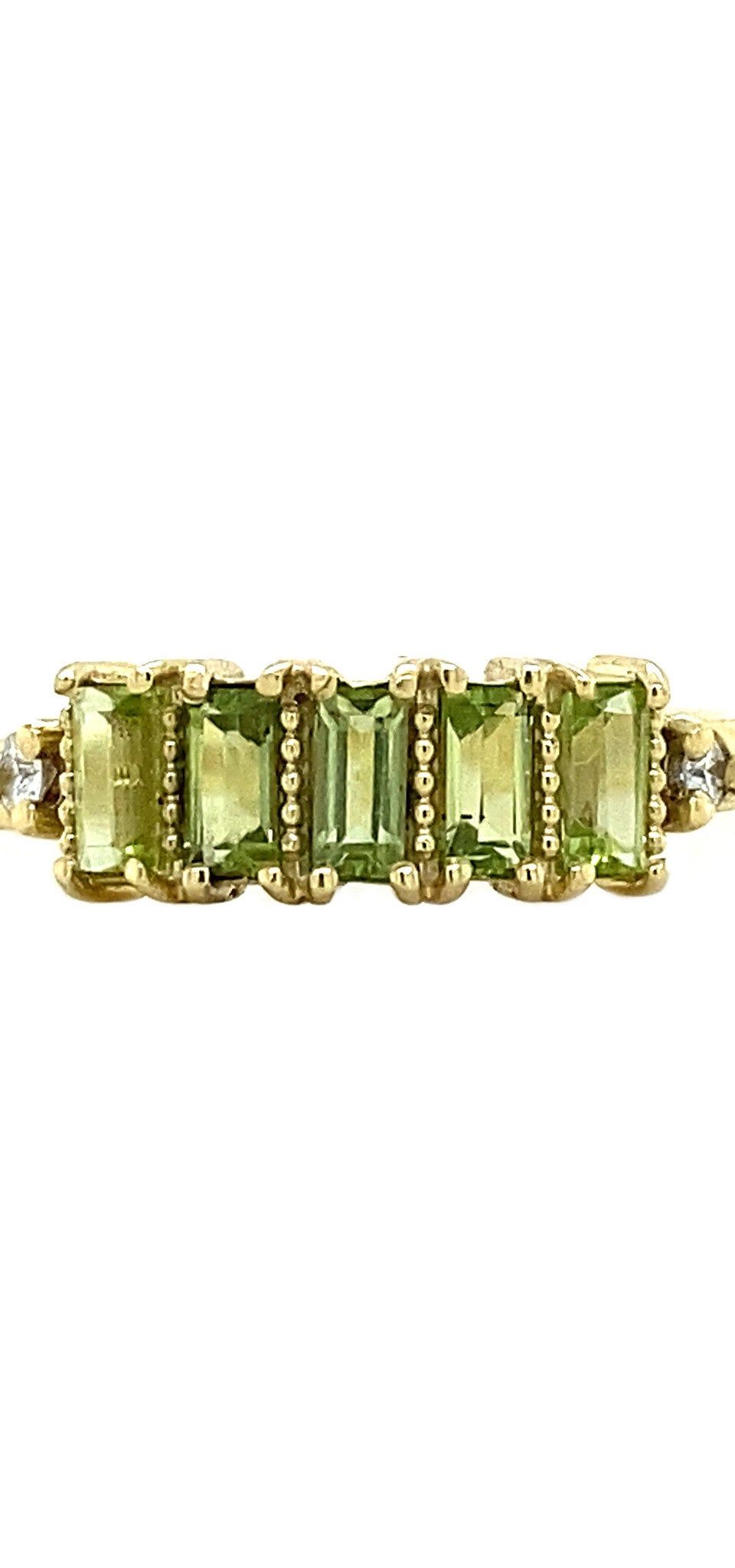 Jackie 14K Gold Ring, Lime